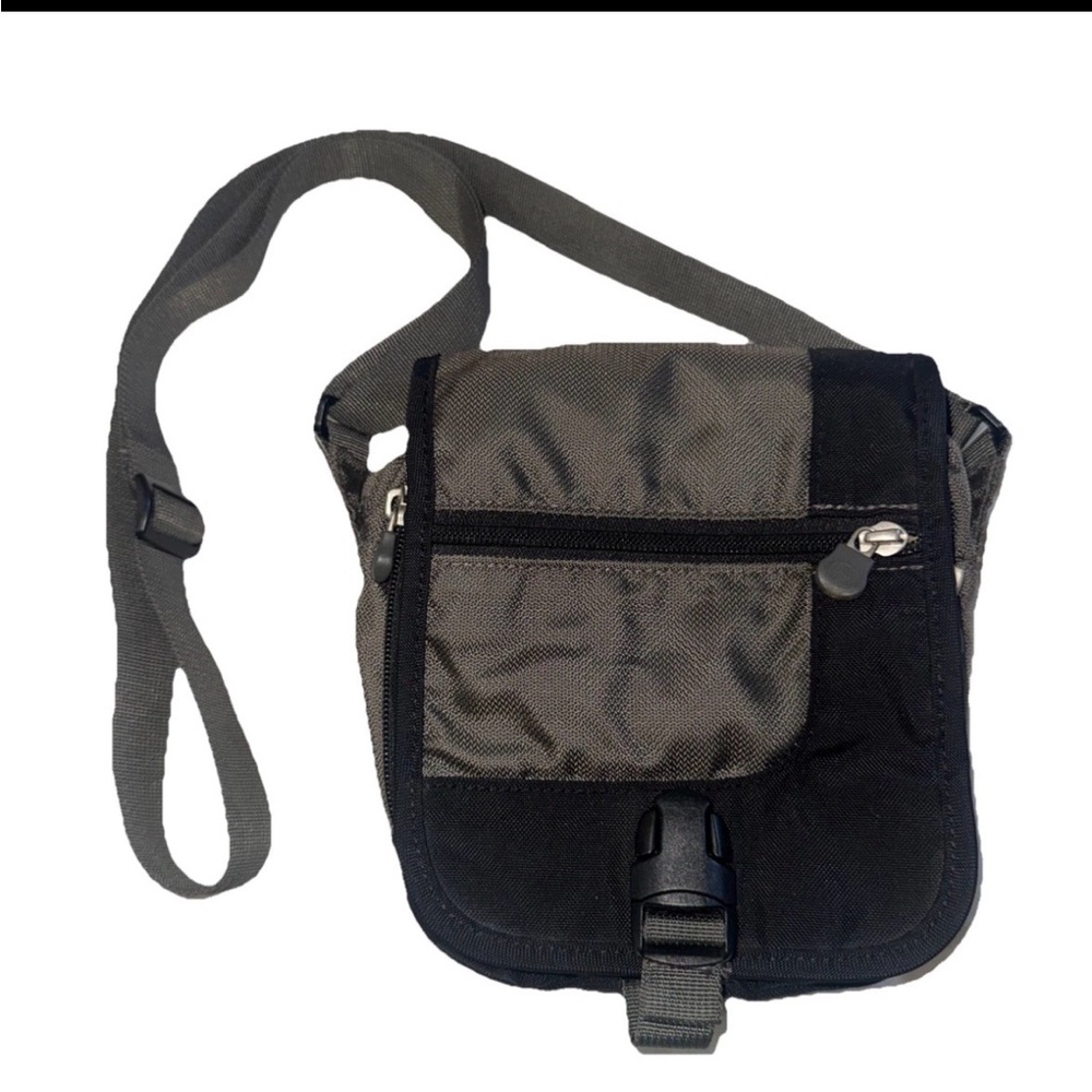 REI Crossbody Shoulder Bag Purse Small Green Adjustable Strap Nylon Hiking